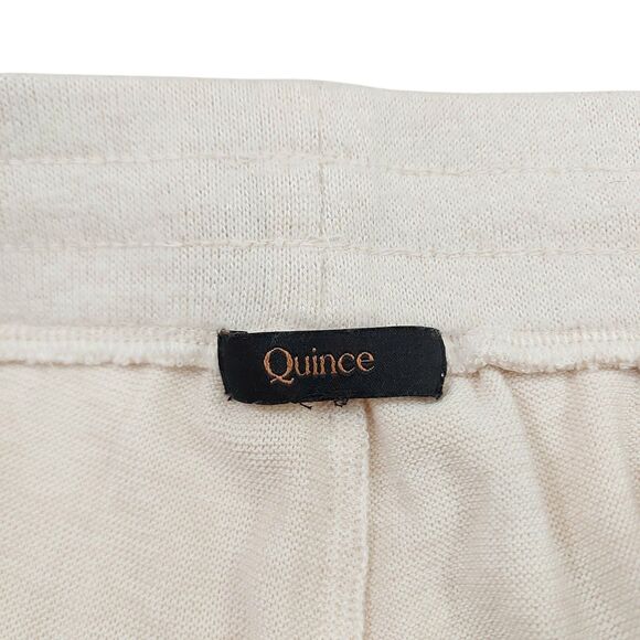 Quince Brushed Lounge Joggers Womens Medium Oatmeal Knit Cozy Comfy Loungewear - Picture 8 of 13